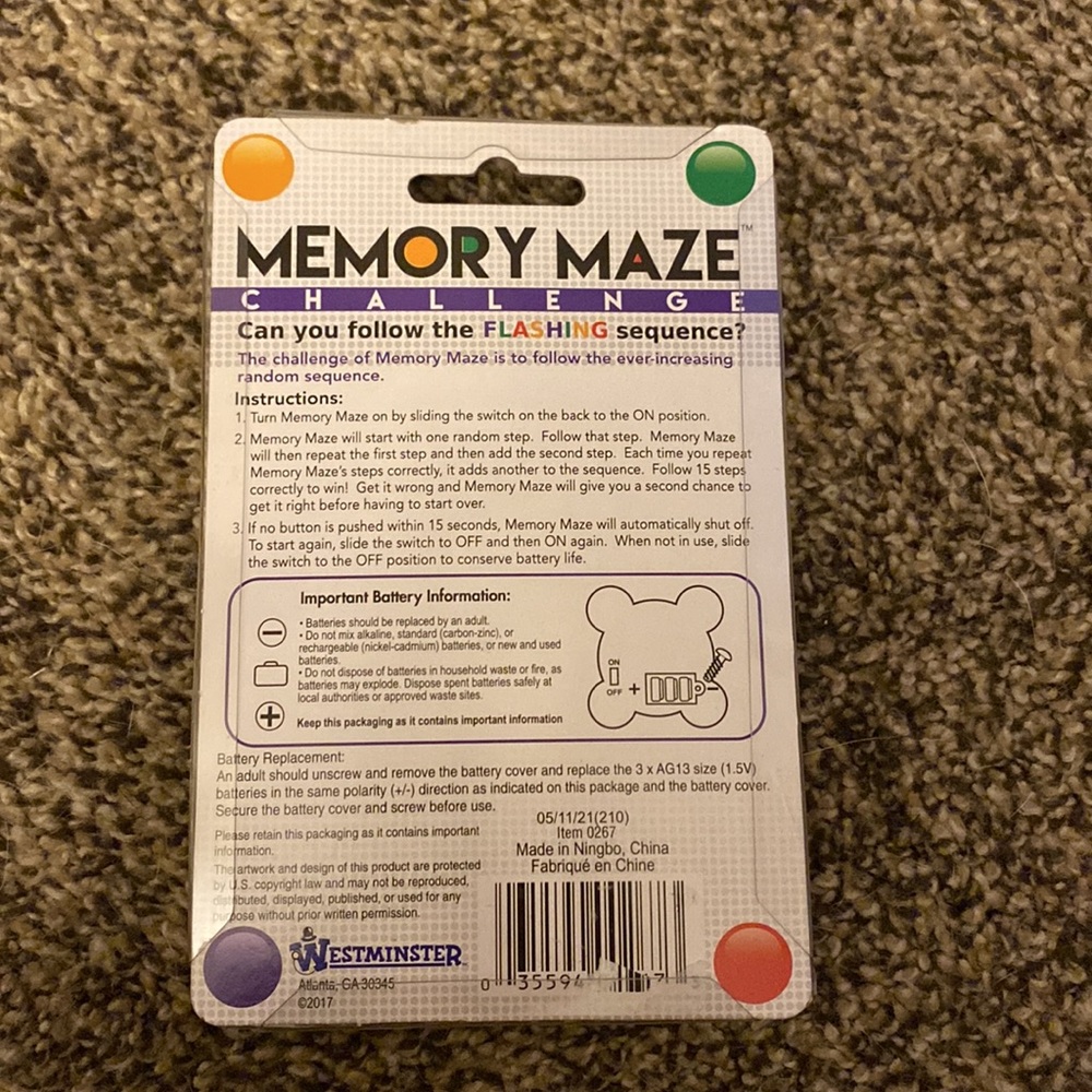 Memory Maze Game - Picture 2 of 2